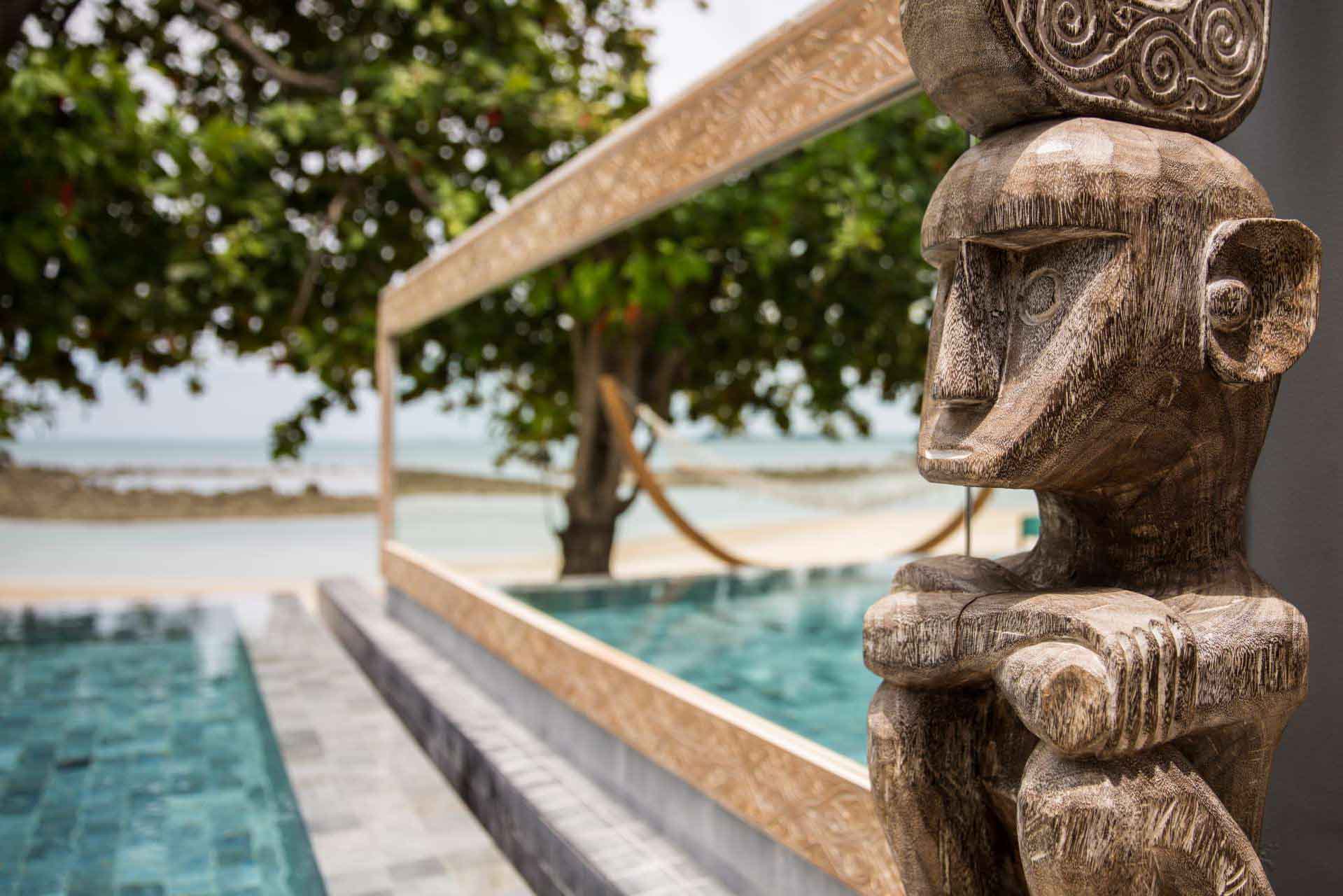 Swimming Pool at Pavana Suma, a 7 bedroom beach front villa located in Laem Sor, Koh Samui, Thailand